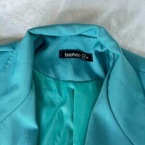 Boohoo Blue Oversized Blazer